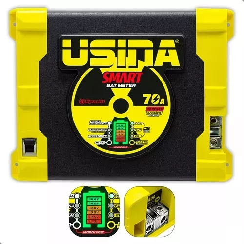 Fonte Carregador Usina 12v 70a Bat Meter Bivolt Lançamento 2025 - Spare Parts and Accessories for Vehicles