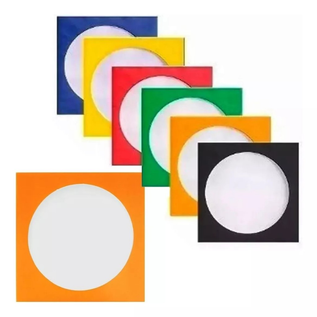 50 Envelopes Para Cd / Dvd Com Visor Transparente Colorido — imagem 2 de 2