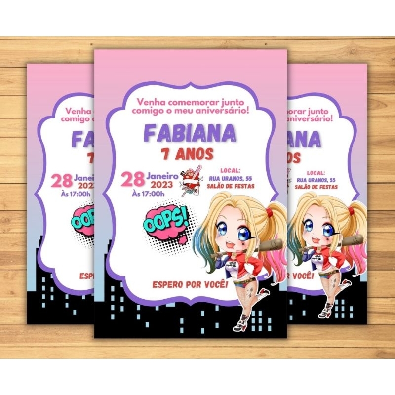 Arlequina Convite: Onde Comprar | BuscaProdutos