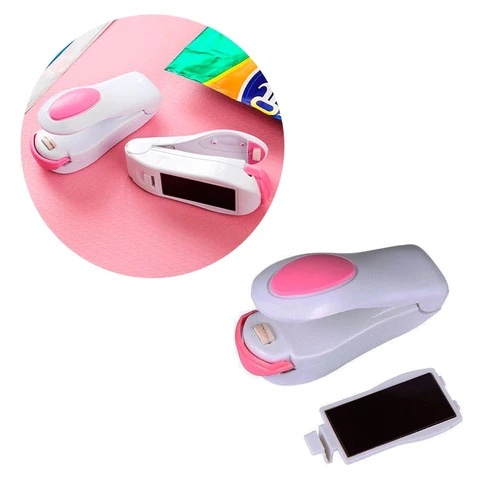 Mini Máquina Seladora Plástico Embalagem Pilha Lacra E Fecha Ímã de Geladeira em Oferta na Shopee
