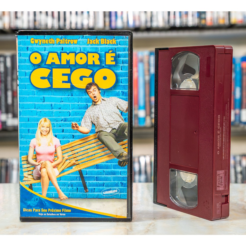 VHS O Amor é Cego - LEGENDADO - Jack Black Gwyneth Paltrow - Original - Fita de Vídeo Filme - Comédia
