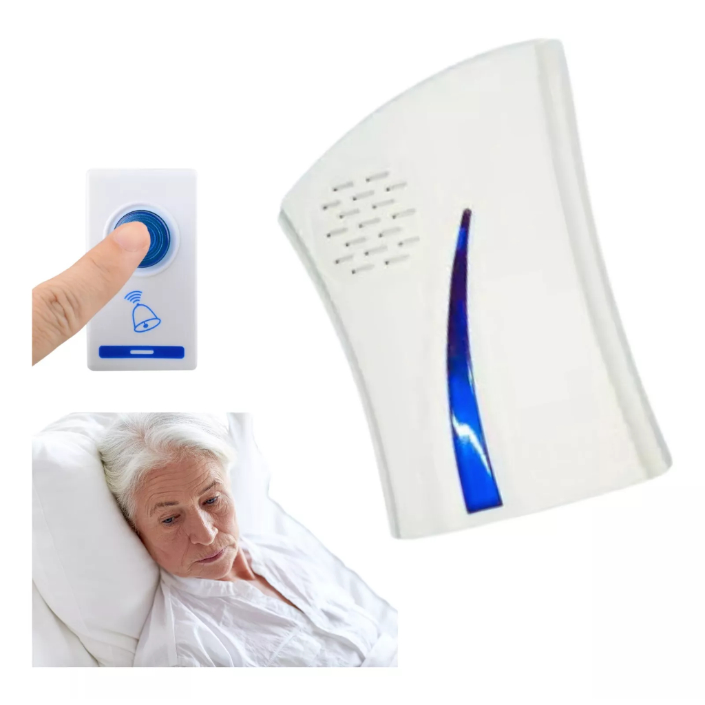 Campainha Para Idoso Sem Fio Para Quarto Pessoas Doentes