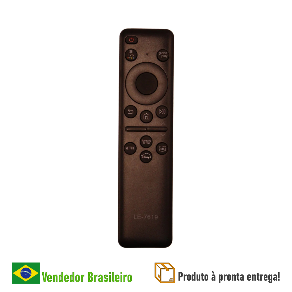 Controle Para TVs Samsung - LED, QLED e Crystal UHD / Teclas Netflix, Prime Vide