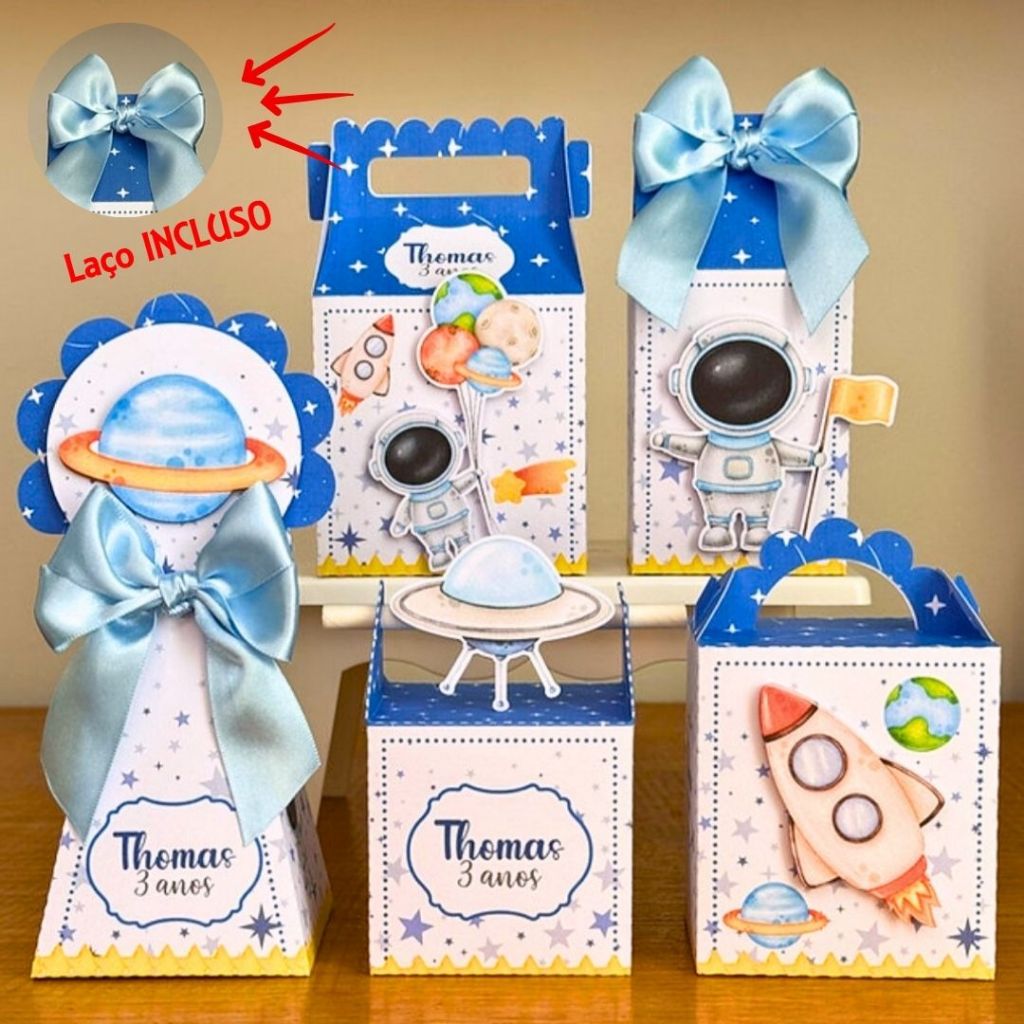 ENVIO RAPIDO Kit Festa Astronauta Lembrancinhas Mesversario Caixinhas Personalizadas Aniversário Festa Infantil