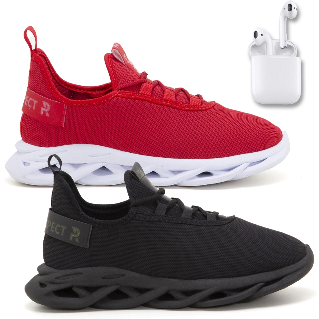 Kit 2 Tênis Masculino Prospect Walk Várias Cores Lançamento Mais Vendido + Fone LojaMarch