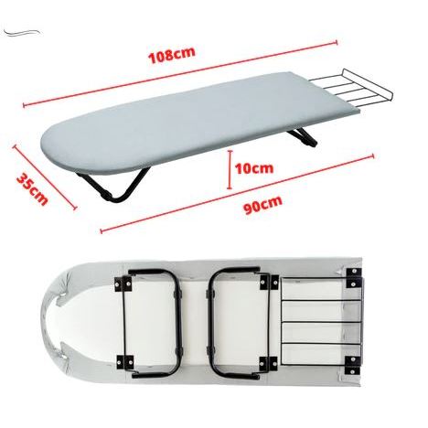 Mesa Tabua de Passar Roupa Portátil Pé Dobrável Cama Mesa Porta Ferro