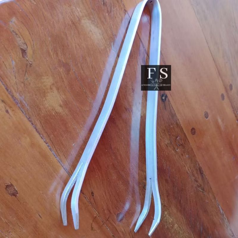 PEGADOR EM ALUMÍNIO 30 CM PARA CHURRASCO em Oferta na Shopee