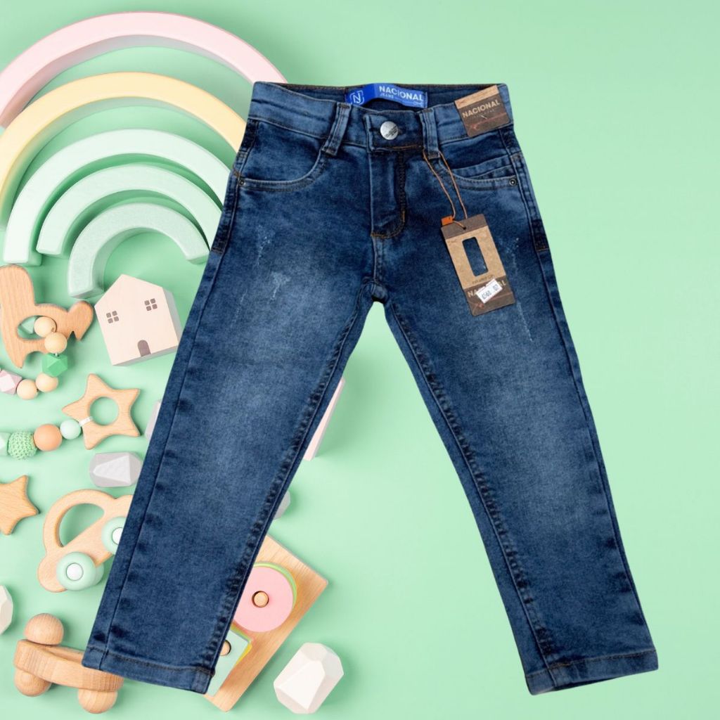 Calça Jeans Masculina Bebê Skinny Com Regulado
