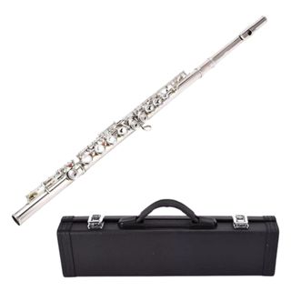 Flauta Transversal Konig Prata Niquelada Estojo Completa Ccb em Oferta na Shopee