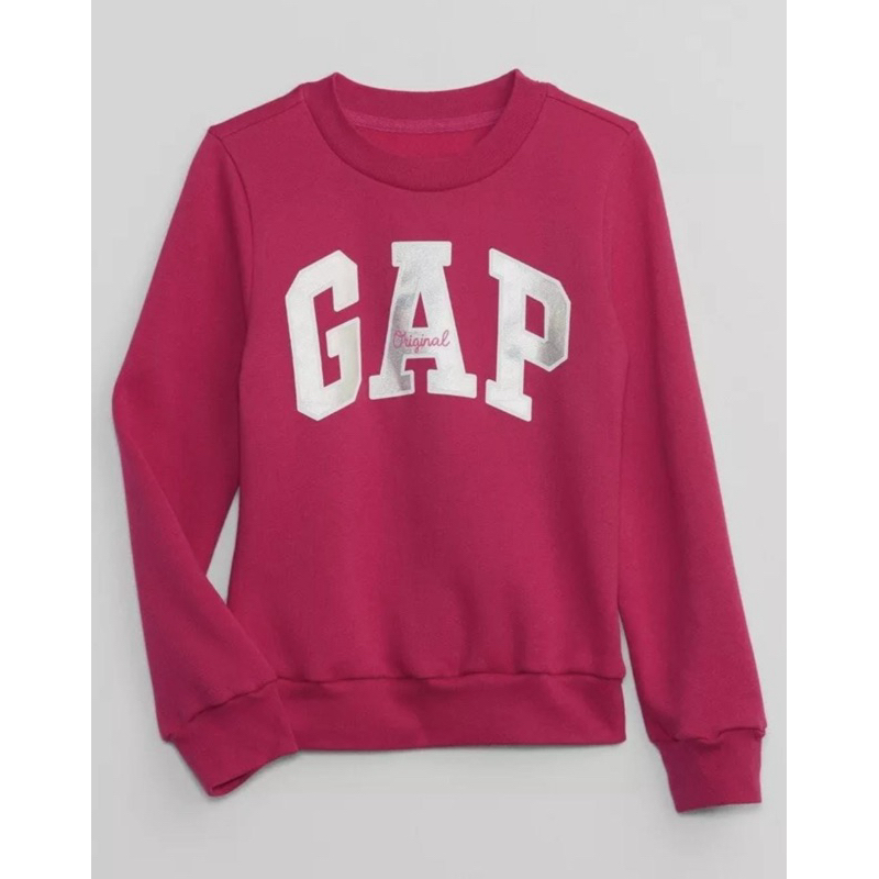 Moletom Gap Original Meninas Pink Logotipo Prata TAM M (8)