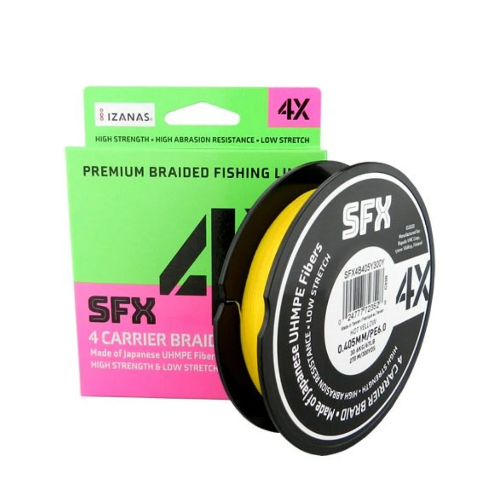 Linha Multifilamento Rapala Sufix SFX 4X Amarelo - 135m