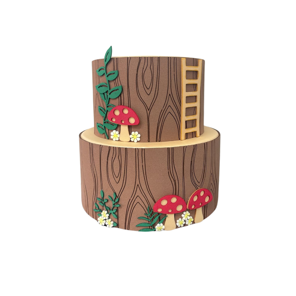 BOLO FAKE FLORESTA ENCANTADA em Oferta na Shopee