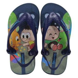 Chinelo Bebê Ipanema Turma Da Monica Azul e  Verde - Modelo novo em Oferta na Shopee