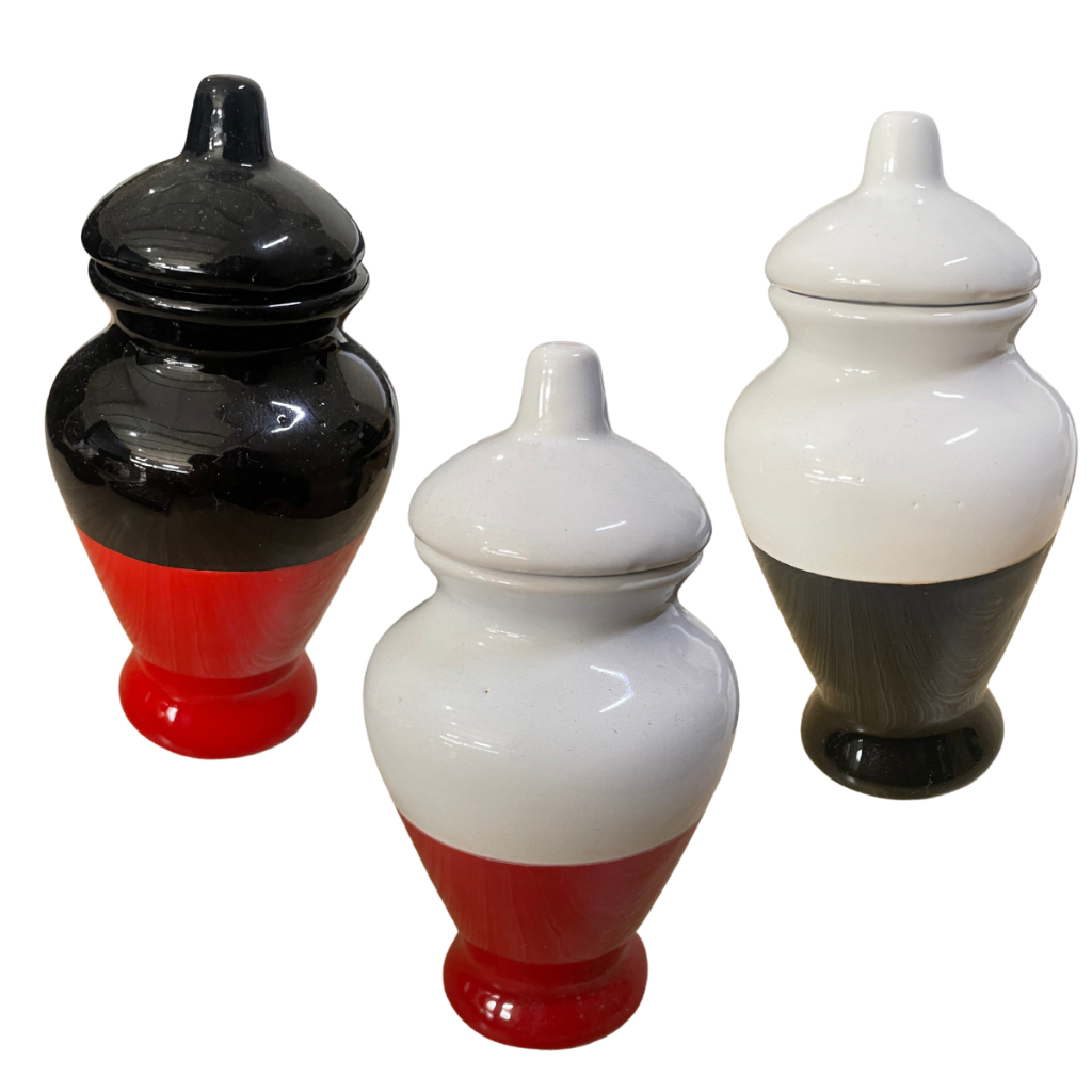 Quartinha De Louça Pequena Bicolor Sem Asa Unidade Umbanda Candomblé em Oferta na Shopee