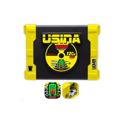 Fonte Carregador Automotivo Usina 120a Smart Bat Meter Bivolt Automatico 12v