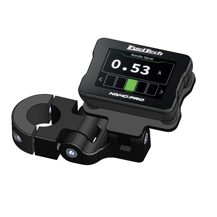 SUPORTE ARTICULÁVEL PARA WIDEBAND NANO FUELTECH OCTTANE MOTO CG TITAN HONDA