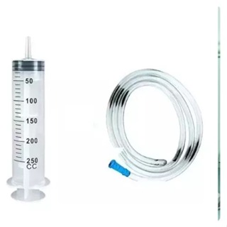 Seringa De Plastico Com Mangueira Silicone 250 Ml em Oferta na Shopee