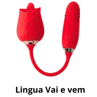 Vibrador Feminino Lingua Estimulador Clitoriano Seios Rosa Vai e Vem em Oferta na Shopee
