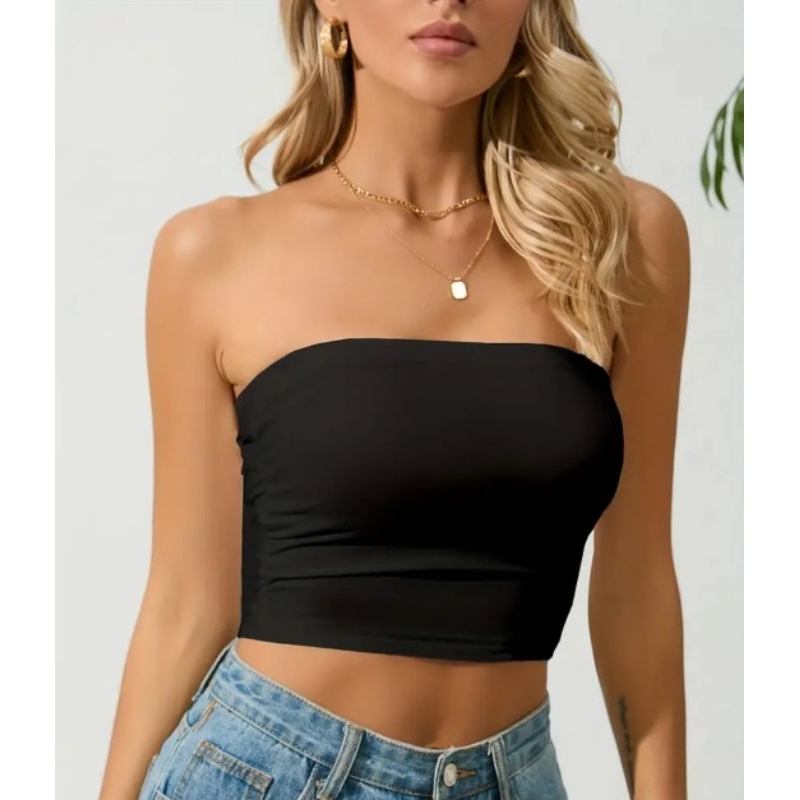 Cropped Feminino Tomara que caia Top Feminino