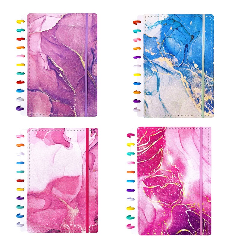 Caderno tipo Inteligente A4 Grande de Aquarela Capa Dura Caderno de 11 Discos