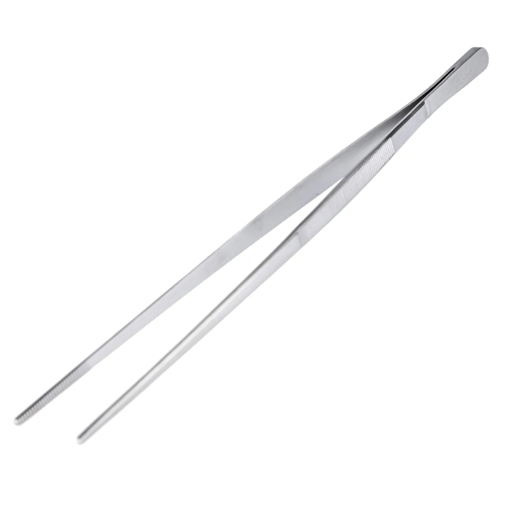 Pinça Culinária Profissional com Serrilha Reta 20cm ou 30cm Aço Inox Weck Gastronomia
