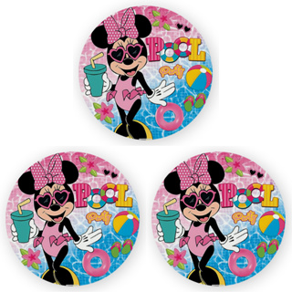 Capa Painel Redondo 1,5x1,5 de Festa Veste Fácil Sublimados Malha New Tema Mnie Pool Party em Oferta na Shopee