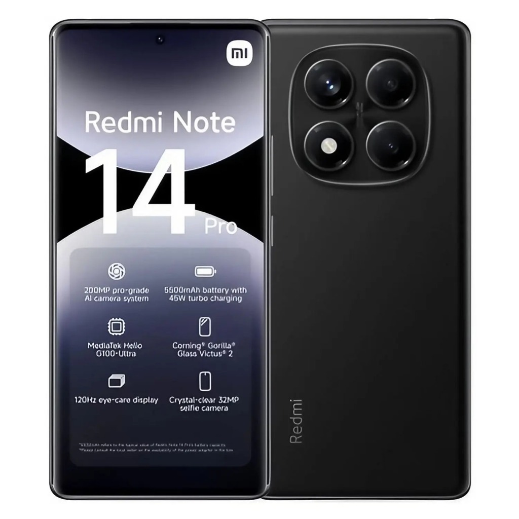 Xiaomi Redmi Note 14 Pro 4G Tela Curva AMOLED FHD 6,67 Pol 8GB RAM 256GB Câmera 200MP OIS ...