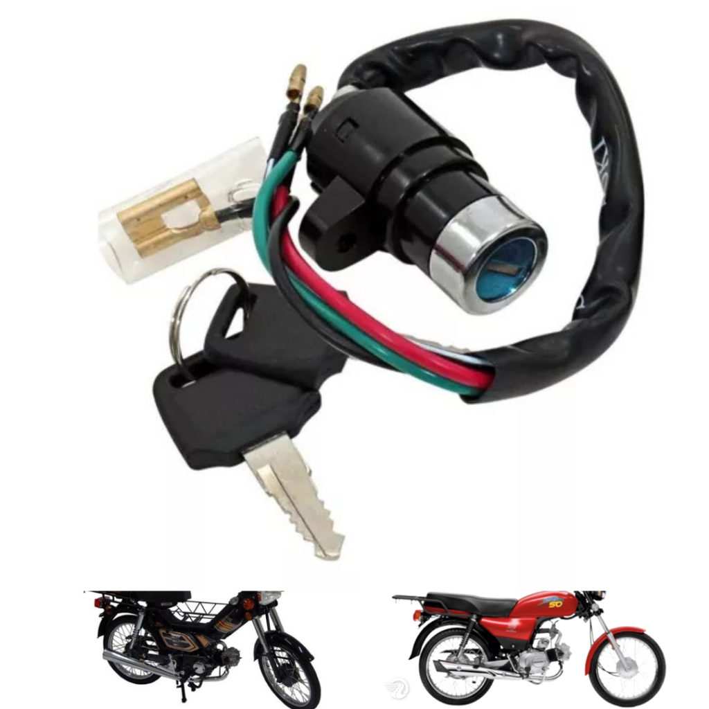 Chave Interruptor Ignição Shineray XY50Q Smart Dafra Super 50 Cc Até 2010 Dafra Super 100