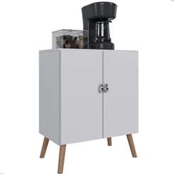 Armário Balcão Multiuso Para Micro Ondas Cozinha Sala Com Portas MVD Móveis