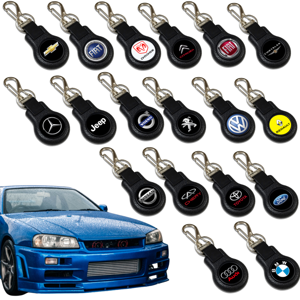 Chaveiro Automotivo Carro Resina Ruby Pingo Resinado Logomarcas Mosquetão em Oferta na Shopee