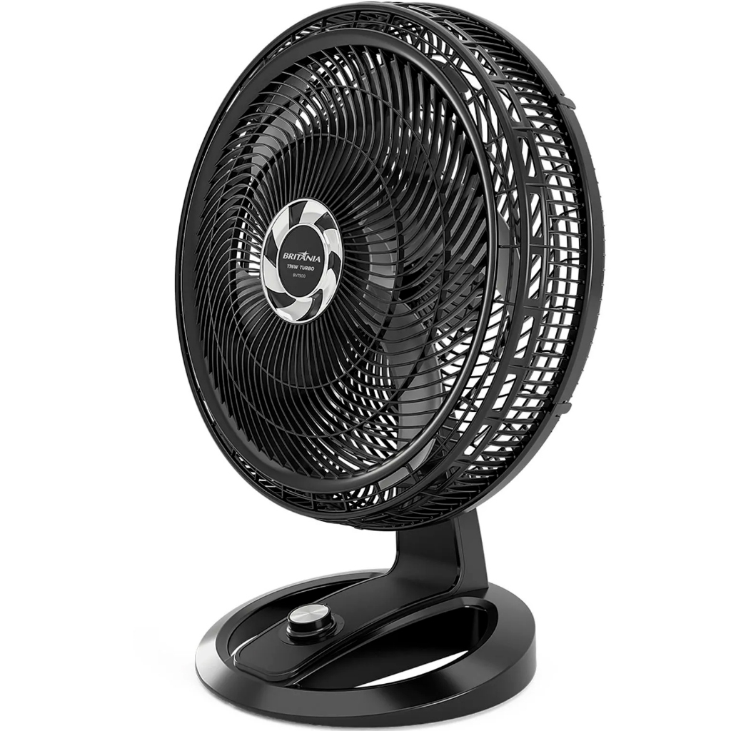 Ventilador de Mesa Britânia Maxx Force 40cm 3 Velocidades BVT500 Preto 127V e 220V 176W