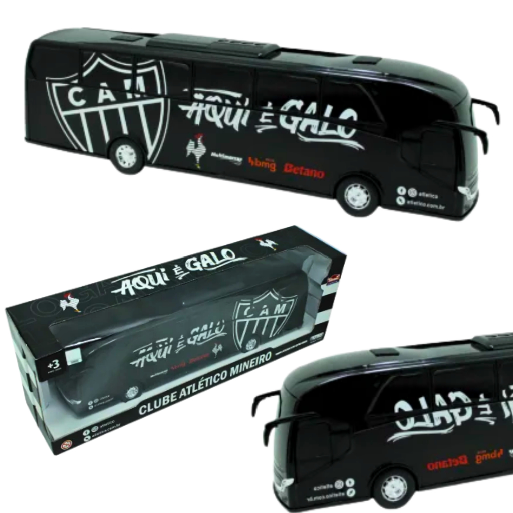 Ônibus Atletico Mg Galo Grande Carro Presente Lembrança Time
