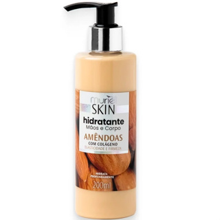 Hidratante Mãos e Corpo Amêndoas com Colágeno 200ml - Muriel em Oferta na Shopee
