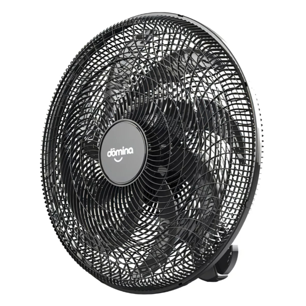 Ventilador De Parede Oscilante Eco Bivolt 250w 60cm Dômina Preto Bivolt Rolamento Duplo Blindado Térmico