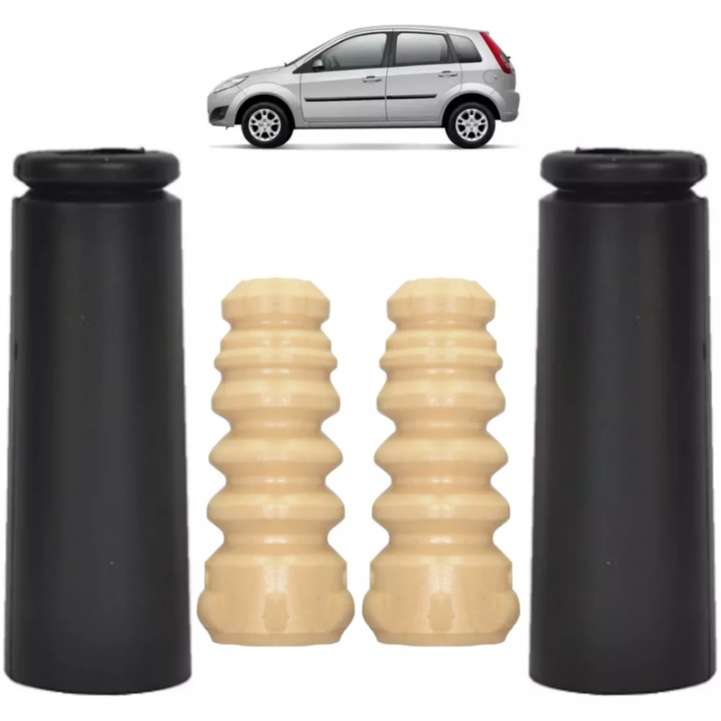 Par Reparo Batent Coifa Amortecedor Traseiro Fiesta Ecosport