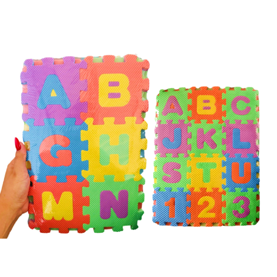 monta monta Tapete Infantil Monta Monta Educativo 20x26 Letra com 7 Cm tapete de atividades bebê EVA