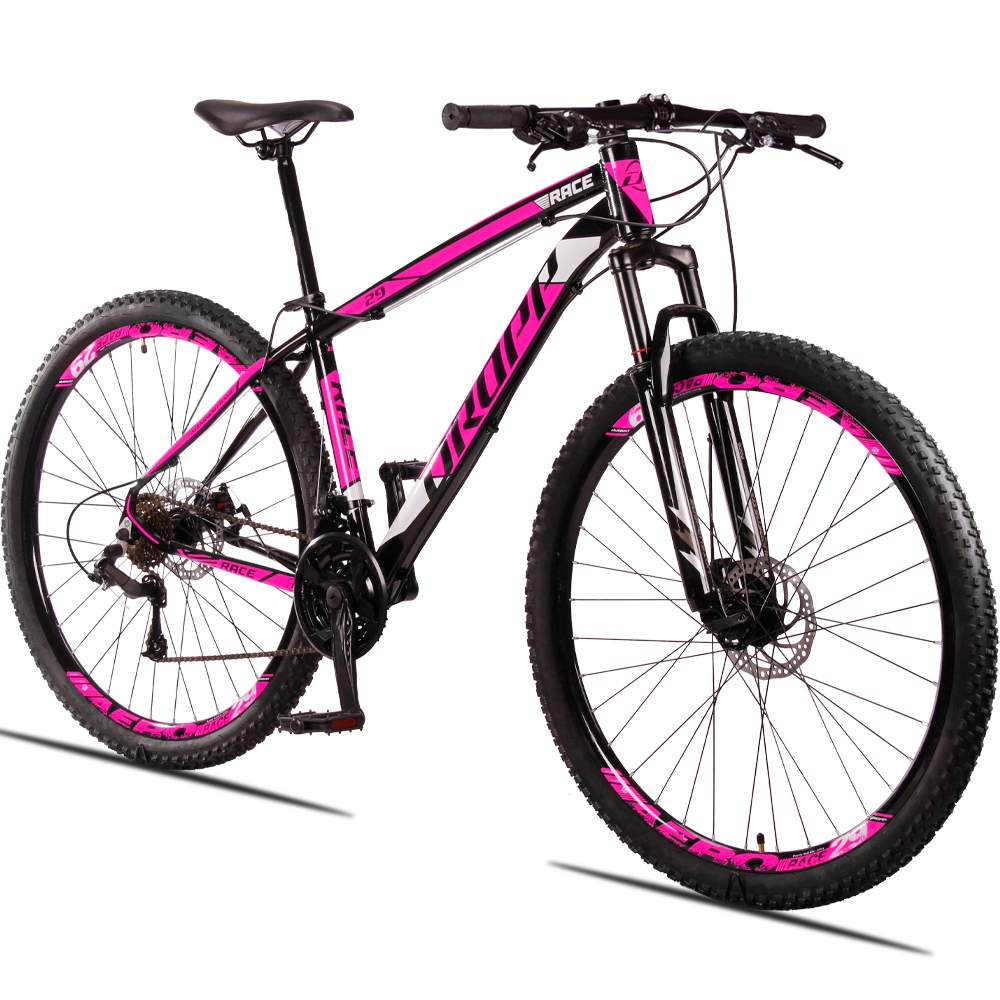 Bicicleta 29 Dropp Race 21 Marchas Quadro Alumínio e Suspensão Dianteira e Freio Disco em Oferta na Shopee