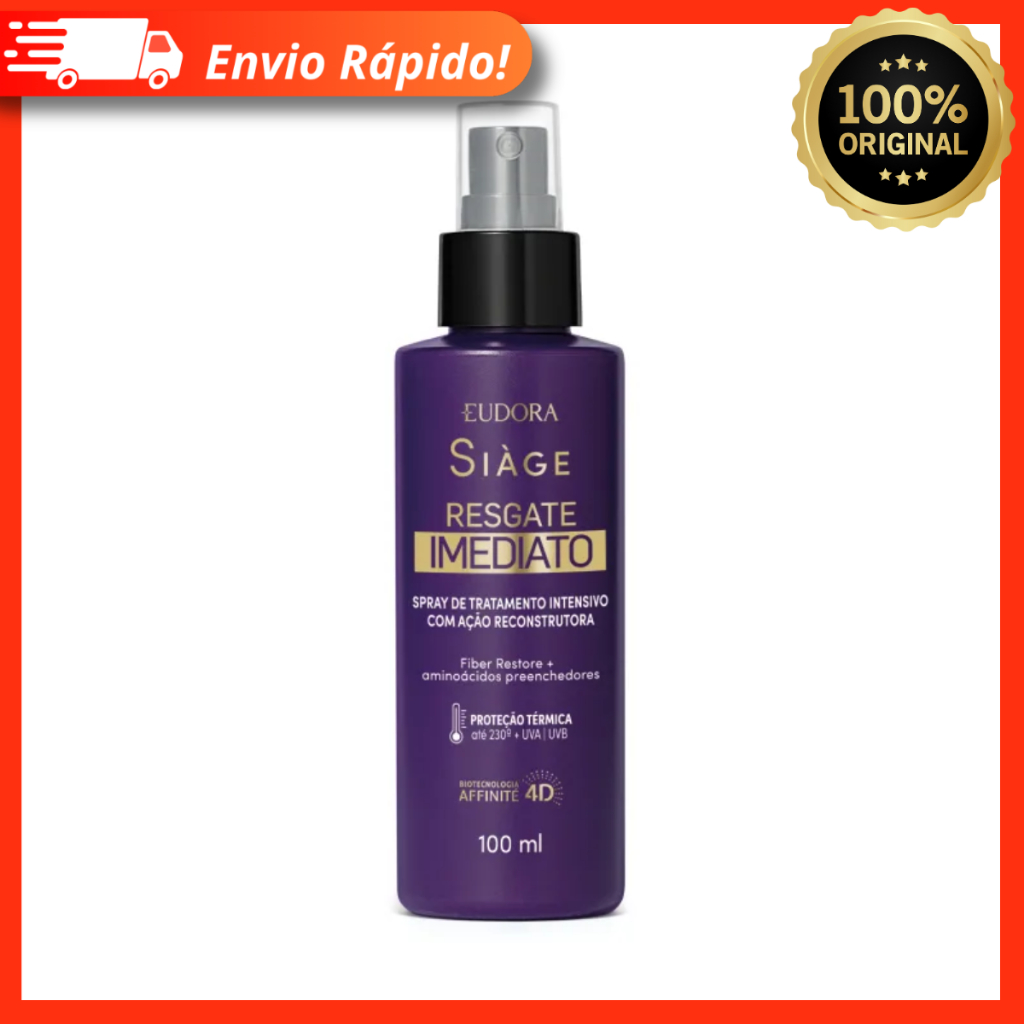 Eudora Siàge Resgate Imediato Tratamento Capilar Spray Leave-in