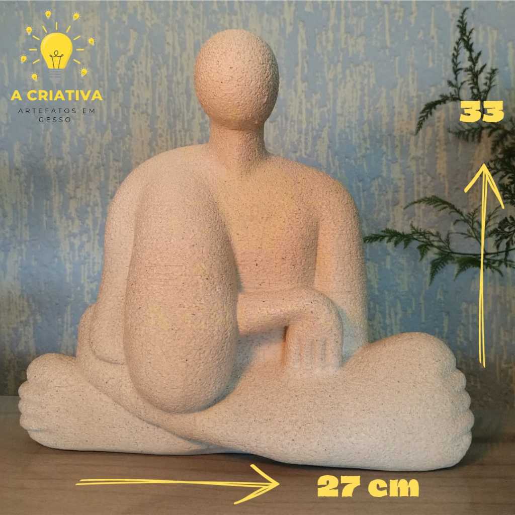 Estátua A Negra Tarsila do Amaral Estatueta em gesso Abaporu peça em luxo Arte Moderna Brasileira