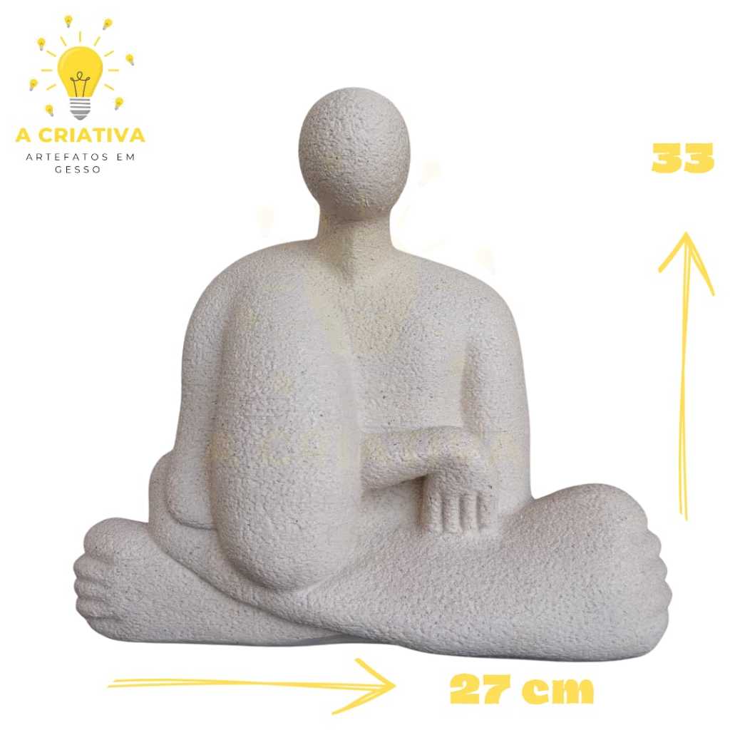 Estatueta A Negra Estátua Decoração Abaporu Tarsila do Amaral Abaporu arte em gesso peça luxo prom
