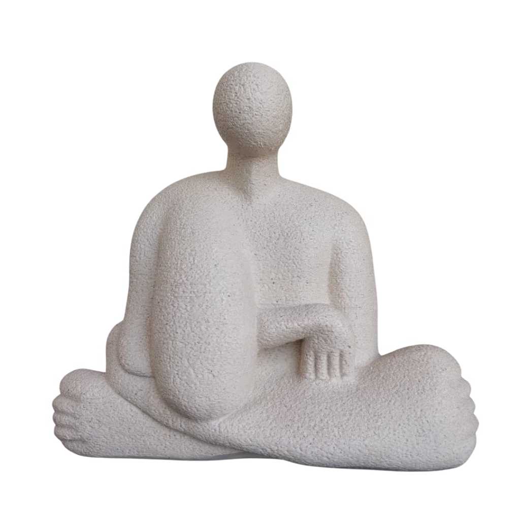 Estatueta A Negra em Gesso Decorado Escultura Abaporu Tarsila do Amaral Peça Elegante e Luxuosa