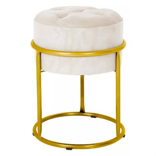 Puff Argola Decoraçao Quarto Banqueta Ferro Pulf Penteadeira Sala em Oferta na Shopee