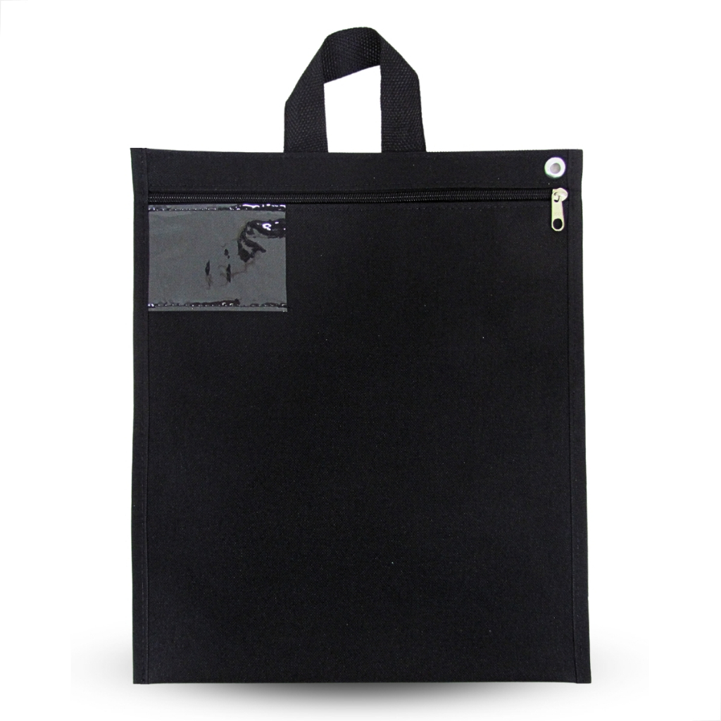 Malote Pasta c/ Alça Documentos Escritório Nylon 36x30 cm A4 Grande Contabilidade Visor Ilhós em Oferta na Shopee