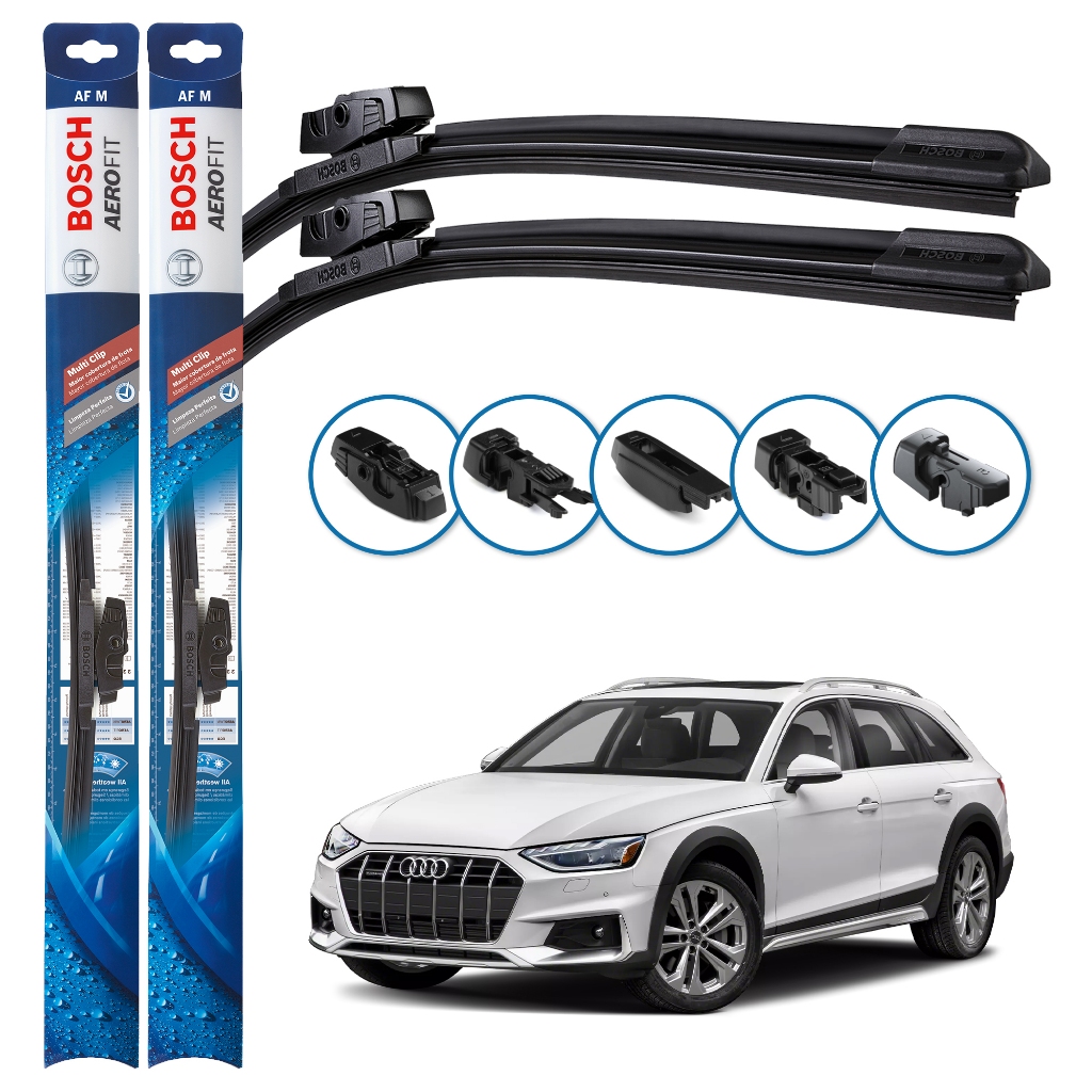 Par de Palhetas Limpador Parabrisa Multiclip Original Bosch Audi A4 Allroad 2016 A 2020