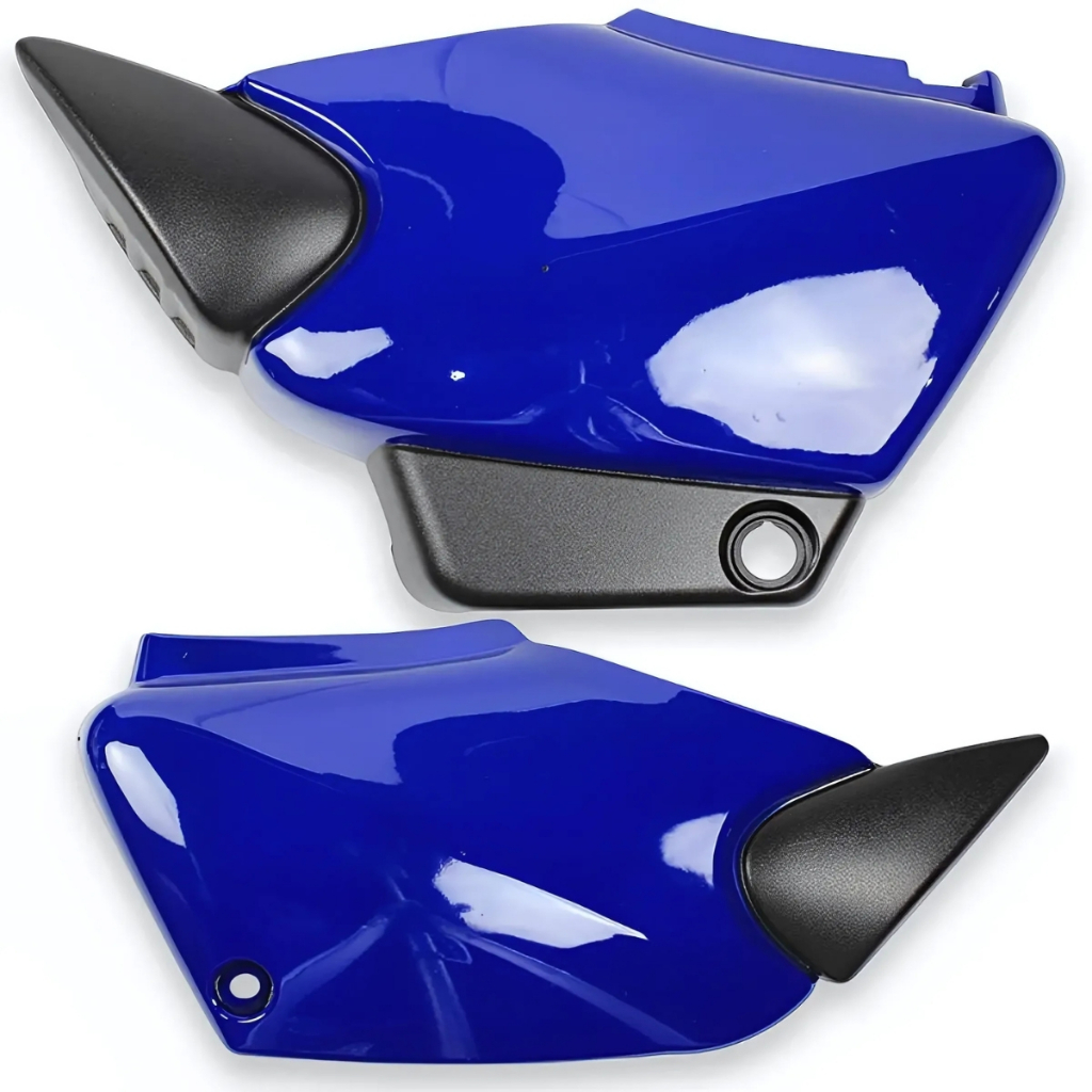 Carenagem Tampa Lateral Par Titan 125 Azul Icarai Atessa Noturno 2000 até 2004 C/Brilho Envernizado