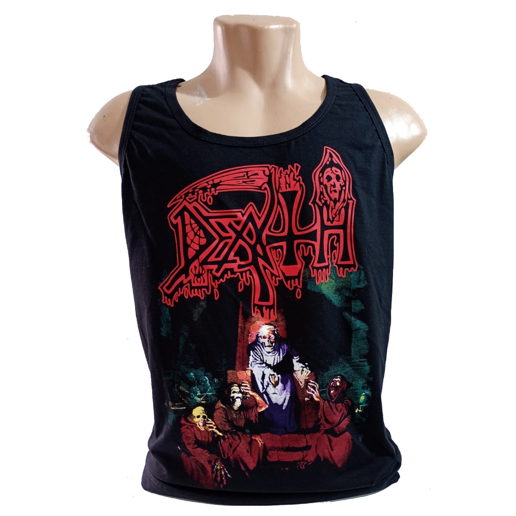 Camiseta Death Scream Bloody Gore regata death metal