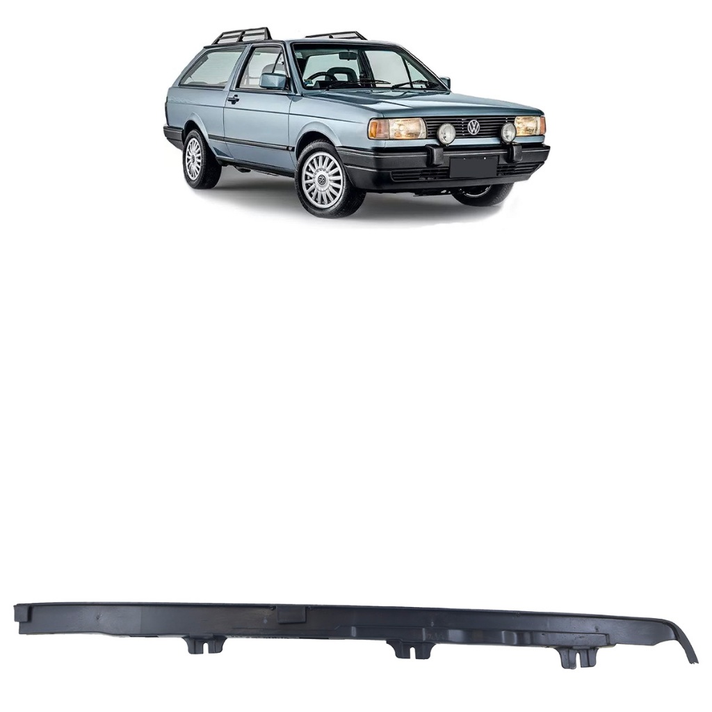 Moldura Grade Superior Parati 1987 1988 1989 1990 Preto Liso - Spare Parts and Accessories for Vehicles