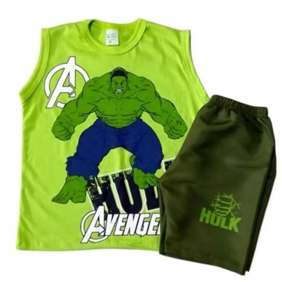 Conjunto regata Infantil menino Hulk