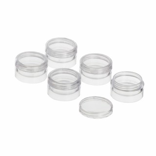 Kit Potinhos Pote Acrilico Lembrancinha Amostra C/ Tampa rosca Colorido Transparente