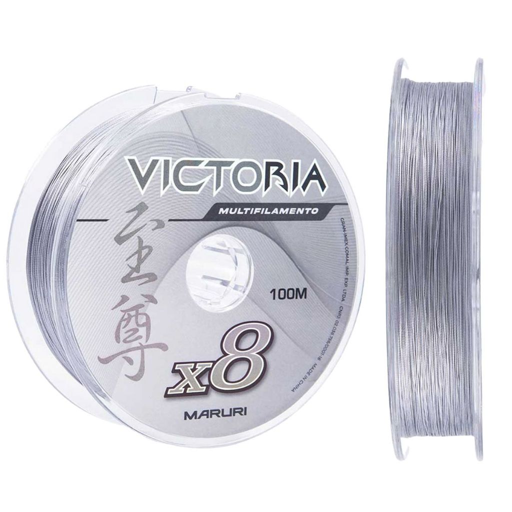 Linha Multifilamento Victoria 8x 100m Cinza - Maruri em Oferta na Shopee